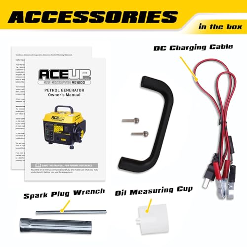 Aceup Energy 1,200W Gas Powered Generator, Small Portable Generator for Home Use Ultralight, EPA & CARB Compliant - Image 4
