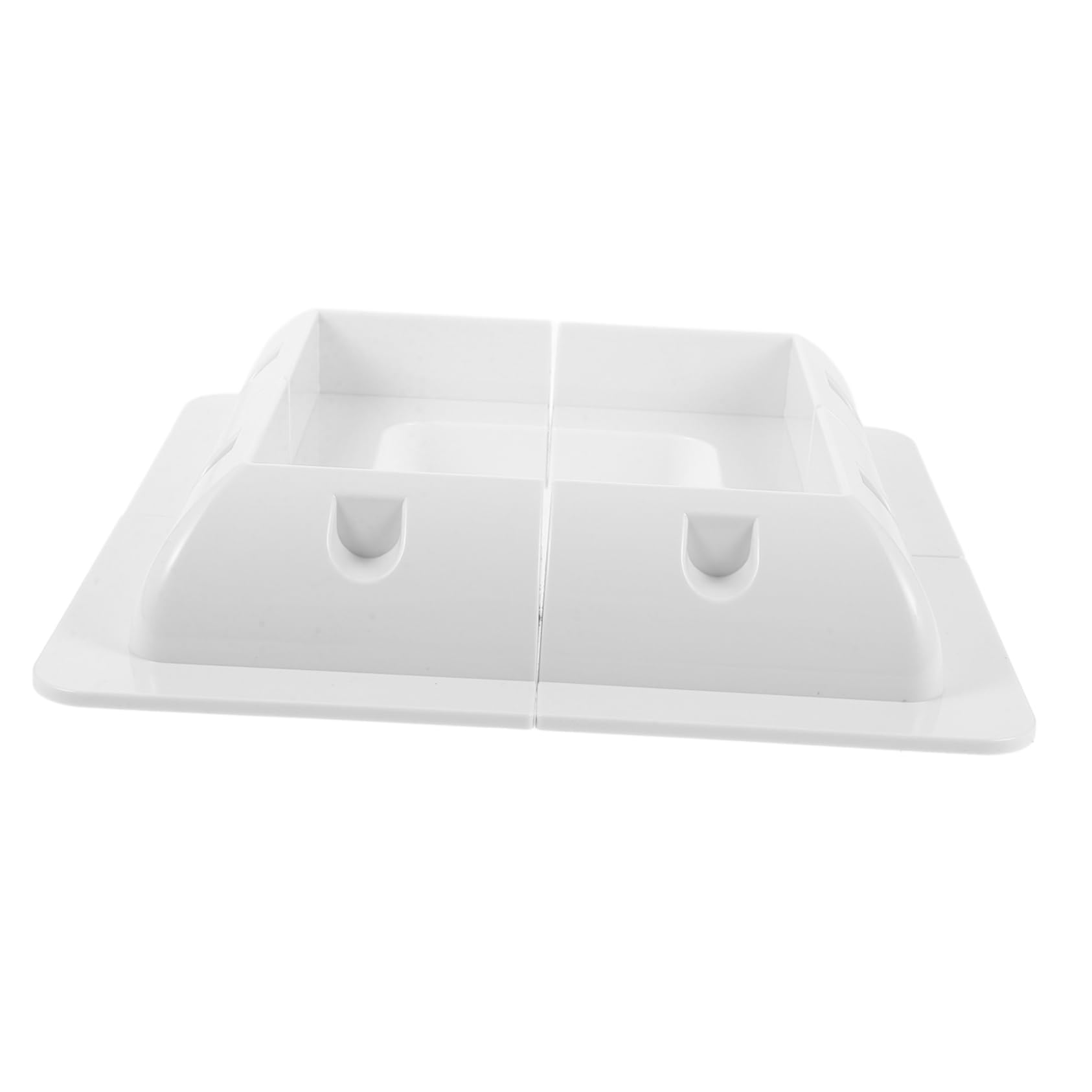 Staffa di Supporto per Pannello Solare per Camper 4 Pezzi Abs Bianco | Installazione senza Foratura, Supporto per Tetti Piani, Flusso D'aria Ottimale, Set da 4 Pezzi