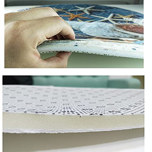 XIAOLI Dickes Flanell-Badematten-Set, WC-Vorleger, U-förmig, Boden-Teppiche im Badezimmer, WC-Fußpolster, rutschfest, waschbar, Deckelbezug (Farbe: Schwarz, 3 Stück, Spezifikation: 60 x 90 cm) – Bild 8