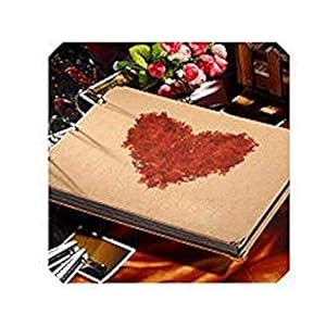 HIONJIN Album ślubny rustykalny z sercem