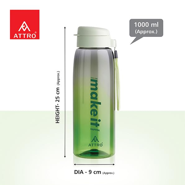 Image of ATTRO Prime Admire 3 Lunch Box with Sipstar Water Bottle, School Tiffin Combo-Green Red