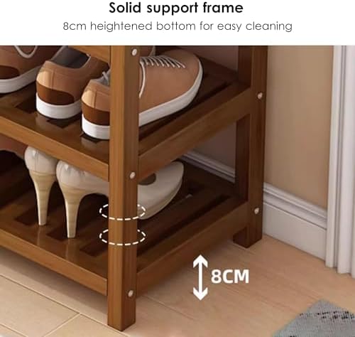 3-in-1 Hall Tree with Bench & Shoe Storage, Freestanding Coat Rack with Cushion, Entryway Organizer for Home, Hallway & Living Room Furniture (70x27x158CM)