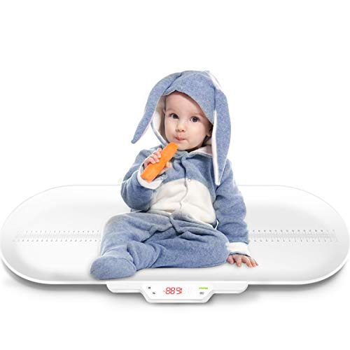 Baby Scale,Pet Scale,Infant Scale Digital,with Height Tray(Max: 27.5in/70cm) Measure Weight Accurately(Max: 220lb), Perfect for Toddler/Puppy/Cat/Dog/Adult