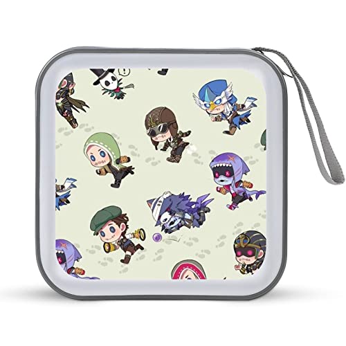 第五人格 メディアケース BD/DVD/CDケース ブルーレイディスク対応 40枚収納 セミハード Moiiss ファスナー付 キャラクター かわいい