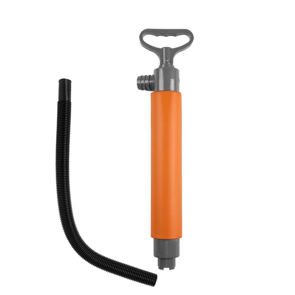 Funien Bilge Pump Manual Bilge Pump for Boats KCanoe Portable Hand Water Pump with Extension Hose (Orange)