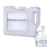 Dispensador de Agua Fria para Nevera, Dispensador de Bebidas de plástico, Ergonómico con asa, Plástico PETG Libre de Fugas, Libre BPA, Dimensiones 26 cm Largo x 21 cm Alto x 7 cm Ancho, 3 litros