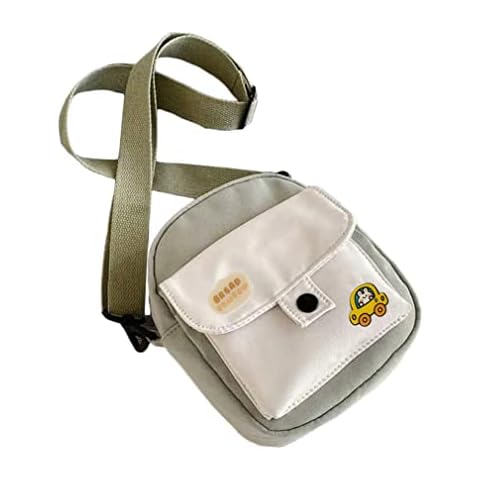 Cute Canvas Small Bags Female Crossbody Lightweight Shoulder Bag Summer Small Fresh Cute Students Put Mobile Phone Bag Mini Satchel Fashion Canvas Small Wallet Cute Students Purse Cover