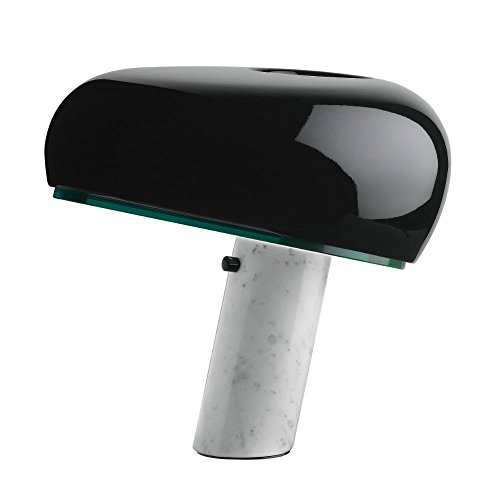 SNOOPY - Lampe à poser Marbre/Noir H37cm | Lampe à poser FLOS designé par Achille Castiglioni & Pier Giacomo Castiglioni