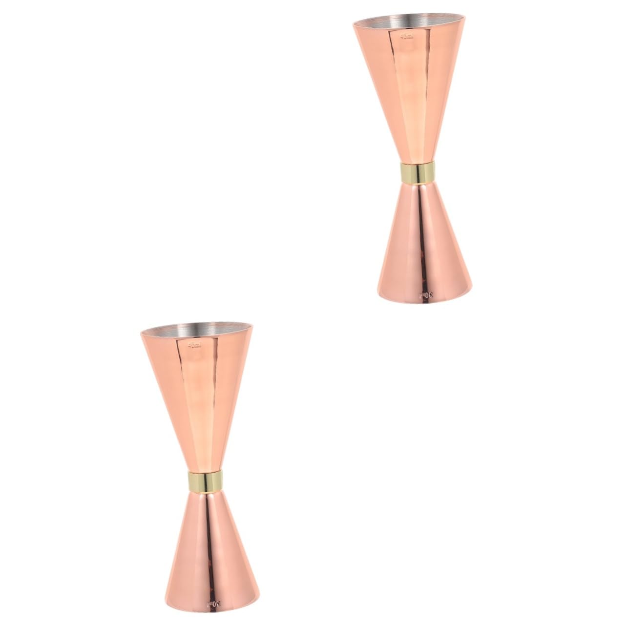 ABOOFAN 2 Pièces Mesureur De Vin Bols À Mélanger avec Poignées Mesure De Tir Jigger Barman Outil De Mesure Tasse À Mesurer Double Jigger Mesures Jigger Et Shaker Cage De Hamster Cocktail