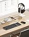 seenda Bluetooth Keyboard and Mouse for Mac, SKM64-2 Multi-Device Rechargeable Slim Wireless Keyboard Mouse Stainless Steel Full Size, Compatible with MacBook Pro/Air, iPad, Mac - Space Gray