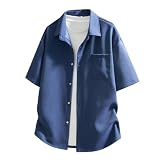 [Metakey] メンズ シャツ 半袖 夏服 五分袖 吸汗速乾 通気性 人気 ワイシャツ 大きい サイズ 無地 軽い 柔らかい かっこいい カジュアル ストリート系 ドロップショルダー 春 夏