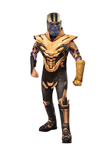 Rubie's Official Marvel Avengers Endgame Thanos Deluxe Childs Costume, Kids Superhero Fancy Dress