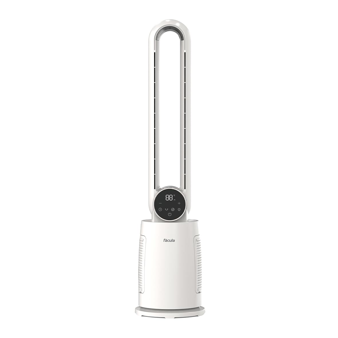 facula - Ventilador sin aspas Blizzar 30w | Luz LED superior | Temporizador | Ionizador | Mando a distancia | Motor DC