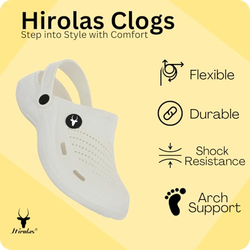 Image of Hirolas Men's Fluffy Black Eva Cushioned Strap Clogs
