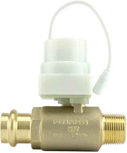 Miniatura 10 de FloodStop Kit de detector de fugas de calentador de agua con apagado automático de agua y alarmas visualesaudibles, 34 pulgadas NPT MIP x FIP