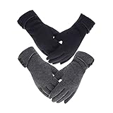 Doublure chaude et confortable : doublure douce et chaude, il est idéal de ne pas avoir les doigts froids pendant que vous écrivez/tapez/écrivez en hiver. Les gants sont extrêmement confortables et chauds étant donné qu'ils ne sont pas encombrants