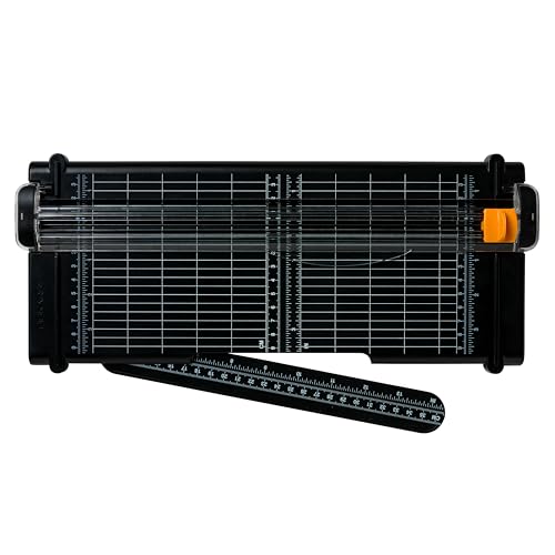 Fiskars Cizalla para papel SureCut A4 - 30 cm, Reciclada, Cuchilla con revestimiento de titanio, Ecológica, 1004639