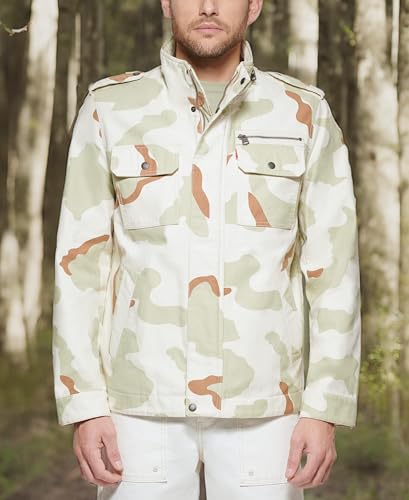 Image of LEVI'S Men's Washed Cotton Military Jacket (Regular & Big & Tall Sizes)