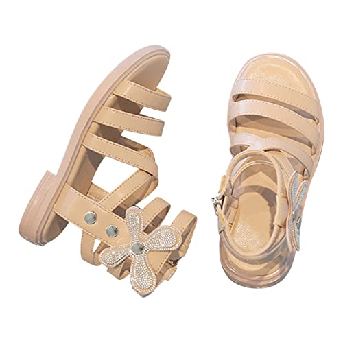 Kids Slides Girls' Sandals Summer Fashion Children's Rhinestone Roman Sandals Korean Edition Wee Squeak Boots