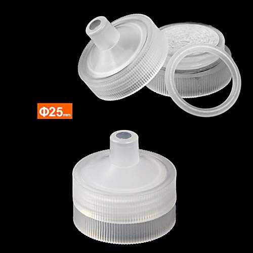 Image of Ks-Tek Plastic Clear Reusable Syringe Filter Used with Filter Membranes, Durable and Stable for Lab Filtration (25mm,3)