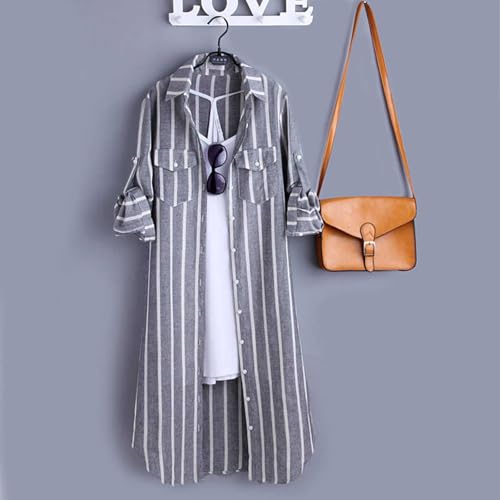 Spring Cardigans for Women 2025 Lightweight Plaid Button Down Long Sleeve Shirts Cute Boho Beach Cover Up Outerwear2