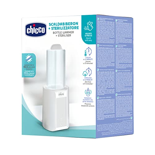 Chicco Calienta Biberones Y Esterilizador, Calentador de Alimentos y Biberones para Bebés con 27 Programas, Calienta a la Temperatura Óptima, con Temporizador y Descongelación, Apto Potitos - Blanco - imagen 8