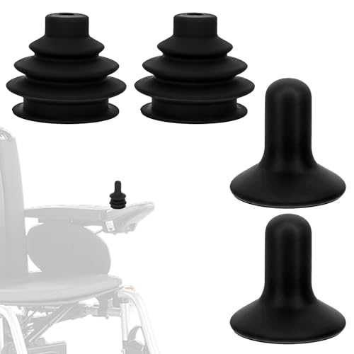 2 Sets Controller Knob and Gaiter for Electric Wheelchair, Universal
