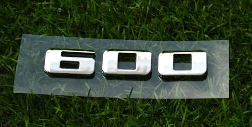 Image of 1x Escalade 600 Logo Badge Decals Replacement for Escalade Rear Liftgate Emblem 3D Nameplate (Chrome)