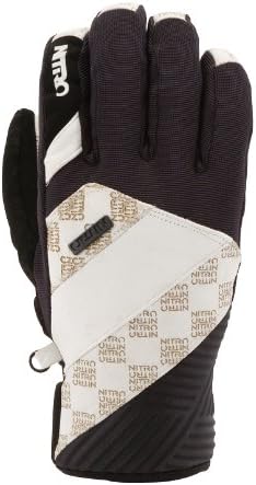 Nitro Snowboards Herren Handschuhe Trooper Glove, White Leather-Black, M Fashion