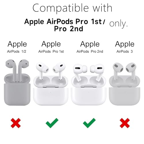 Coque Airpods Pro 2 transparente à paillettes pour le sport et les sorties - 2