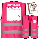 Giftota 50 Geburtstag Frauen, 50 Geburtstag Weste mit Grußkarten