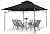 MASTERCANOPY Outdoor Garden Gazebo for Patios with Stable Steel Frame (11x11, Black)