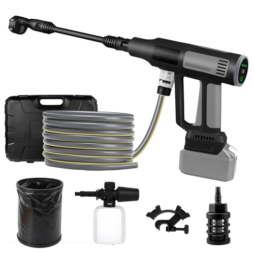 Akku Hochdruckreiniger, 610 PSI 380W Hochdruck-Hochdruckreiniger kompatibel mit Makita 18V Ak-ku,...