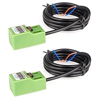 GUUZI 2pcs SN04-N DC NPN Annäherungssensor Induktiver Näherungsschalter Sensorschalter 5mm 3-Draht 6-36V/DC