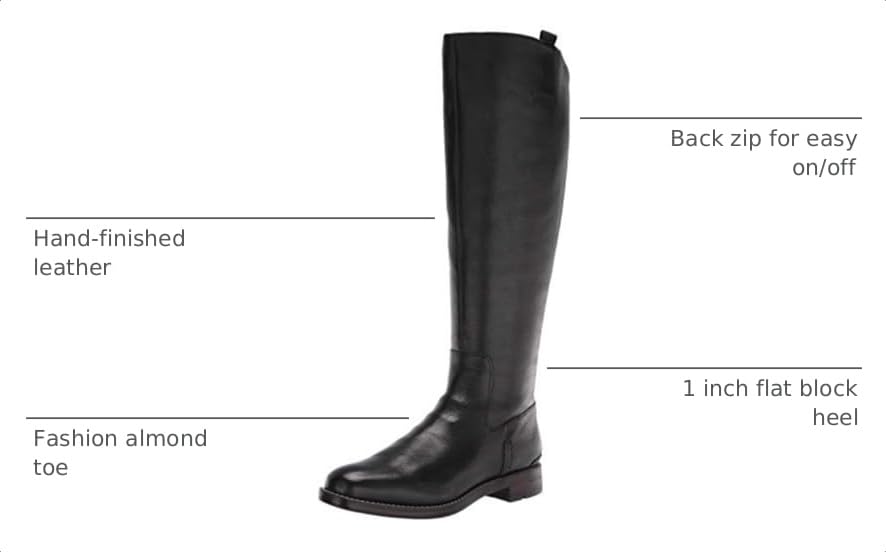 Image of Franco Sarto Womens Meyer Knee High Flat Boots
