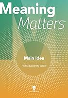 Meaning Matters: Main Idea 1771532351 Book Cover