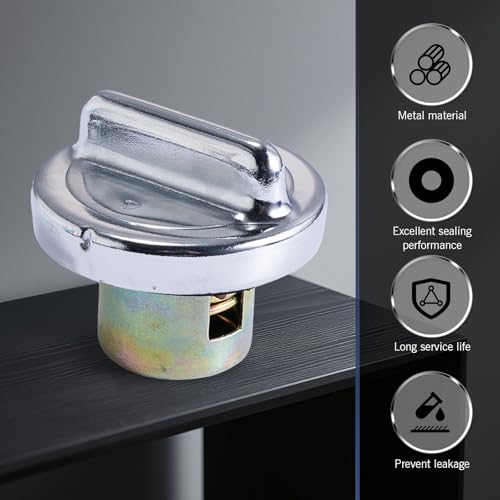 Zikefest Fuel Gas Tank Cap, Gas Cap Cover Replacement Parts, Universal Motorcycle Gas Cap, Compatible with GY6 50cc 150cc 250cc ATV Moped Scooter Go Karts Pit Bike Dirt Bikes Engine Tank