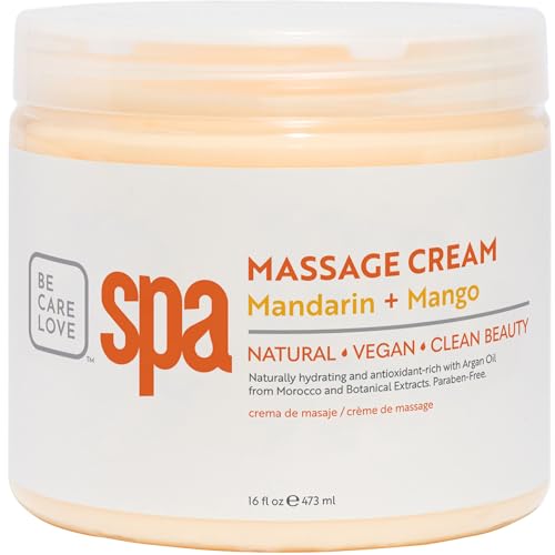 BCL Spa Mandarin and Mango Massage Cream, 16 Ounce