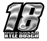 Kyle Busch #18 M&M's NEW Chrome Emblem Decal Nascar Racing Auto Car Truck