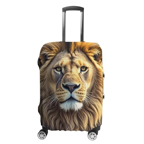 Lion Image Printed Luggage Cover Protector, Fits 18-32 Inch Luggage