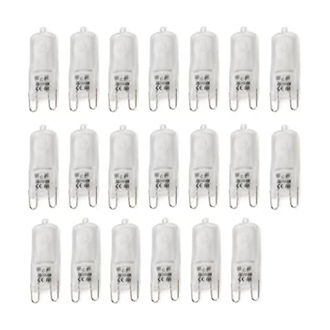 ShuoHui 20 Pack G9 Dimmable Halogen Bulbs Cover