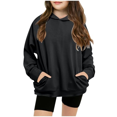Hoodies for Teen Girls Trendy Preppy Tween Girls Hooded Sweatshirt Long Sleeve Shirts Youth Cute Clothes with Pocket