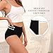 Briyat Unterhosen Damen Baumwolle UnterwäSche Frauen Brazilian Slip 5er Pack Baumwoll Hipster Wochenbett Panties Atmungsaktiv Weich Pantys Women Underwear Mehrpack Schwarz L