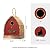 Glitzhome 8.5" H Washed Red Distressed Solid Wood Birdhouse Garden Hanging Bird House for Outdoors
