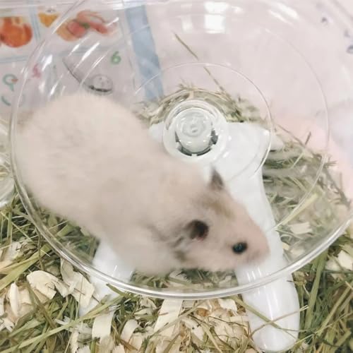 1Pc Wear Resistant Silent Hamster Wheel Non Slip Hamster Flying Saucer Quiet Stable Pets Exercise Running Wheel for Hamsters Gerbils Mice - Image 6