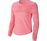 Nike Womens TOP Long Sleeve Runway Reflective Running Top CK2312-663 Size XS Pink