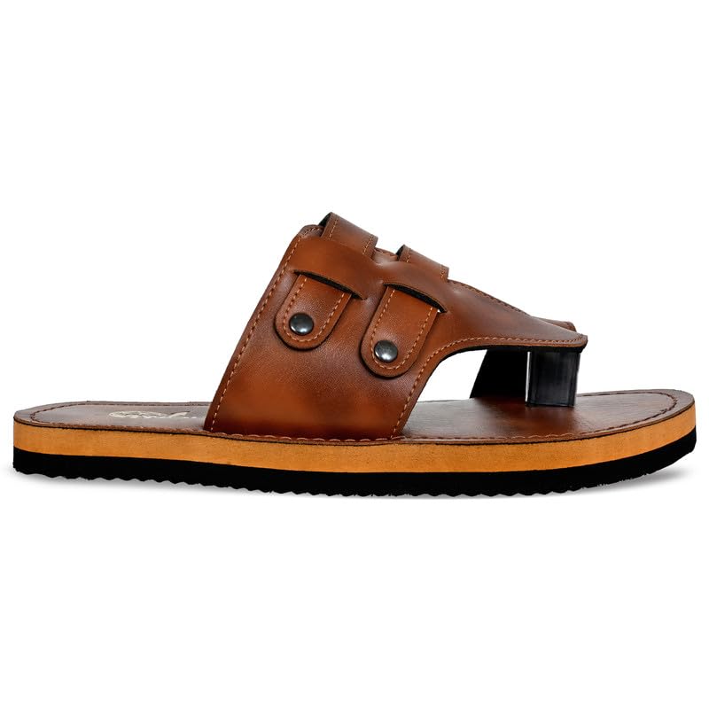Image of Stylish Flip Flops and Slippers for Men | Comfortable & Lightweight Rubber Chappals Anti-Skid, Durable, Casual Footwear for Home & Outdoor Use (ALL-SWOLTEK-SL-25-01-SL-25-01 PT)