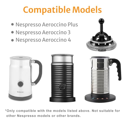 Nespresso Aeroccino 3/4/Plus Milk Frother Replacement Whisk 2 Pack