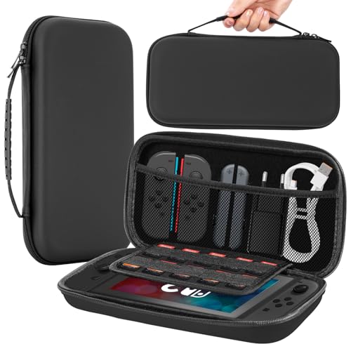 Yeecka Funda Nintendo Switch 2, Estuche Rígido Portátil Protector con Bolsa de Almacenamiento, Negra