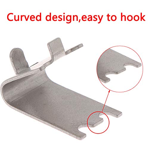 LOCOLO 16 Pieces Freezer Shelf Clip Fridge Cooler Shelf Clips Stainless Steel Shelf Support Clips for Refrigerator Shelf
